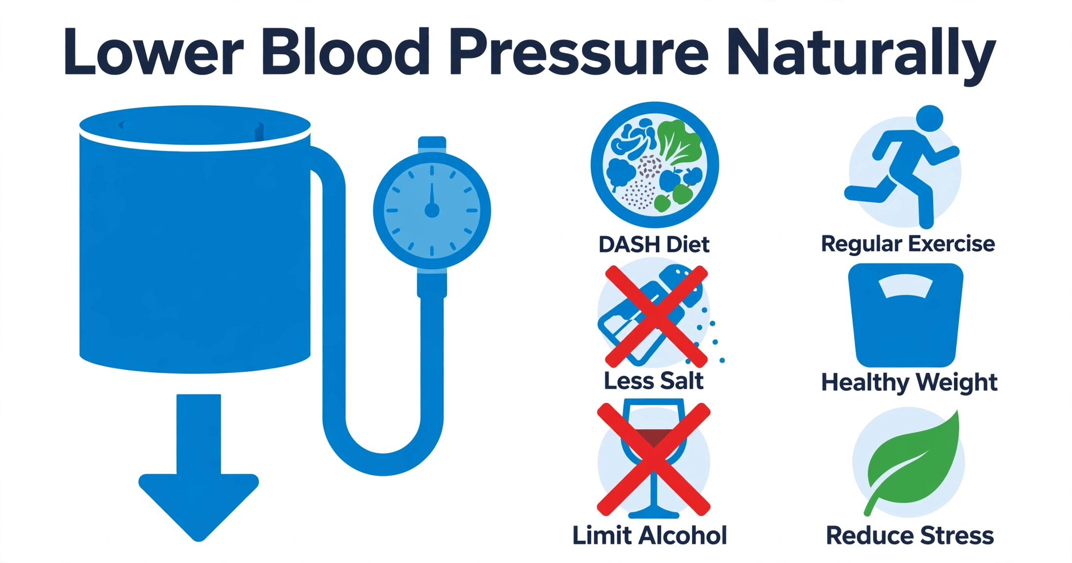 Lower Blood Pressure Naturally illustration