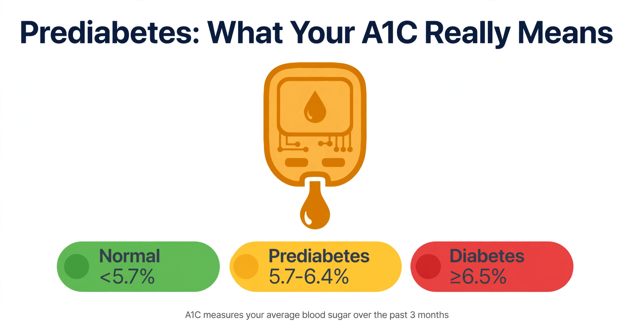 Prediabetes A1C range chart