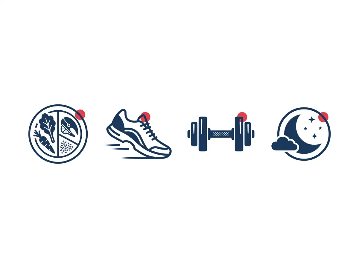 Minimalist medical wellness infographic