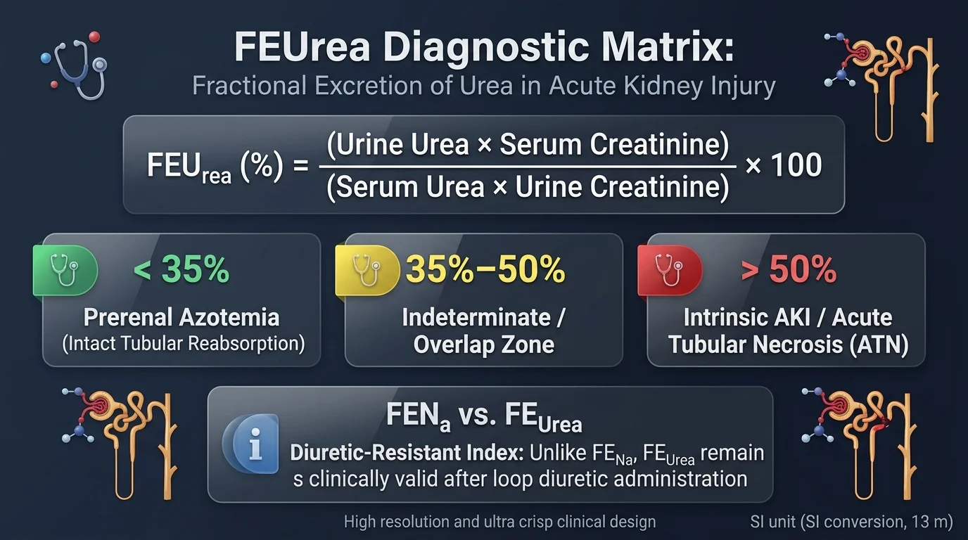 FEUrea Diagnostic Matrix: Fractional Excretion of Urea in Acute Kidney Injury