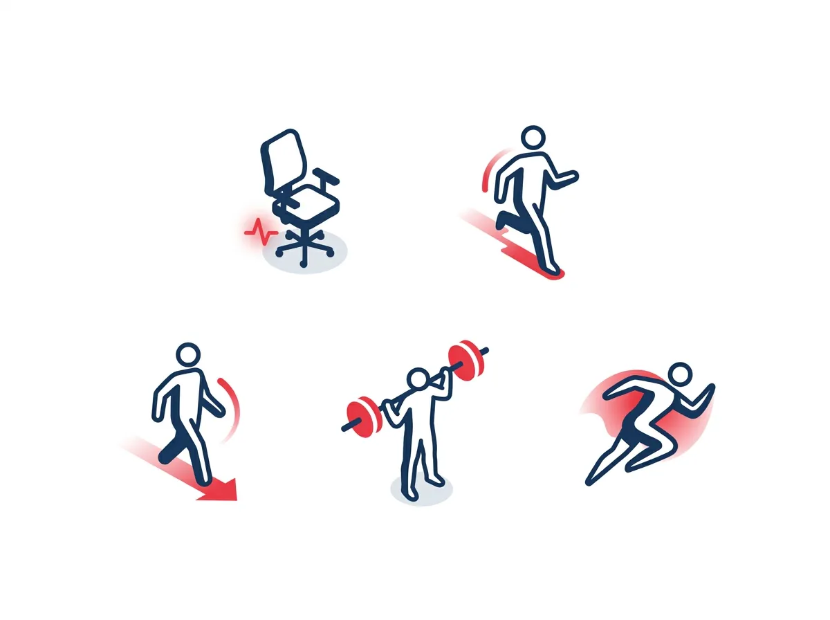 fitness icons representing activity
