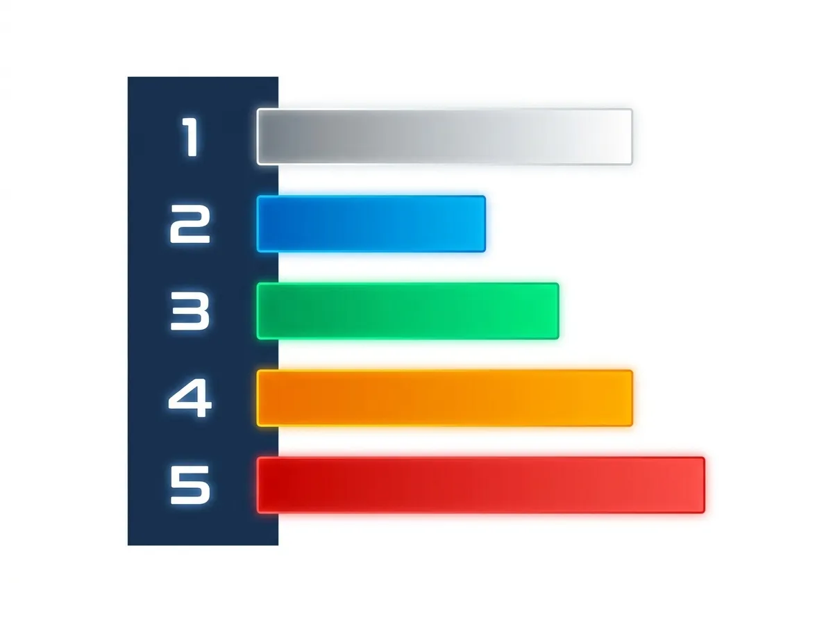 infographic bar chart fitness zones
